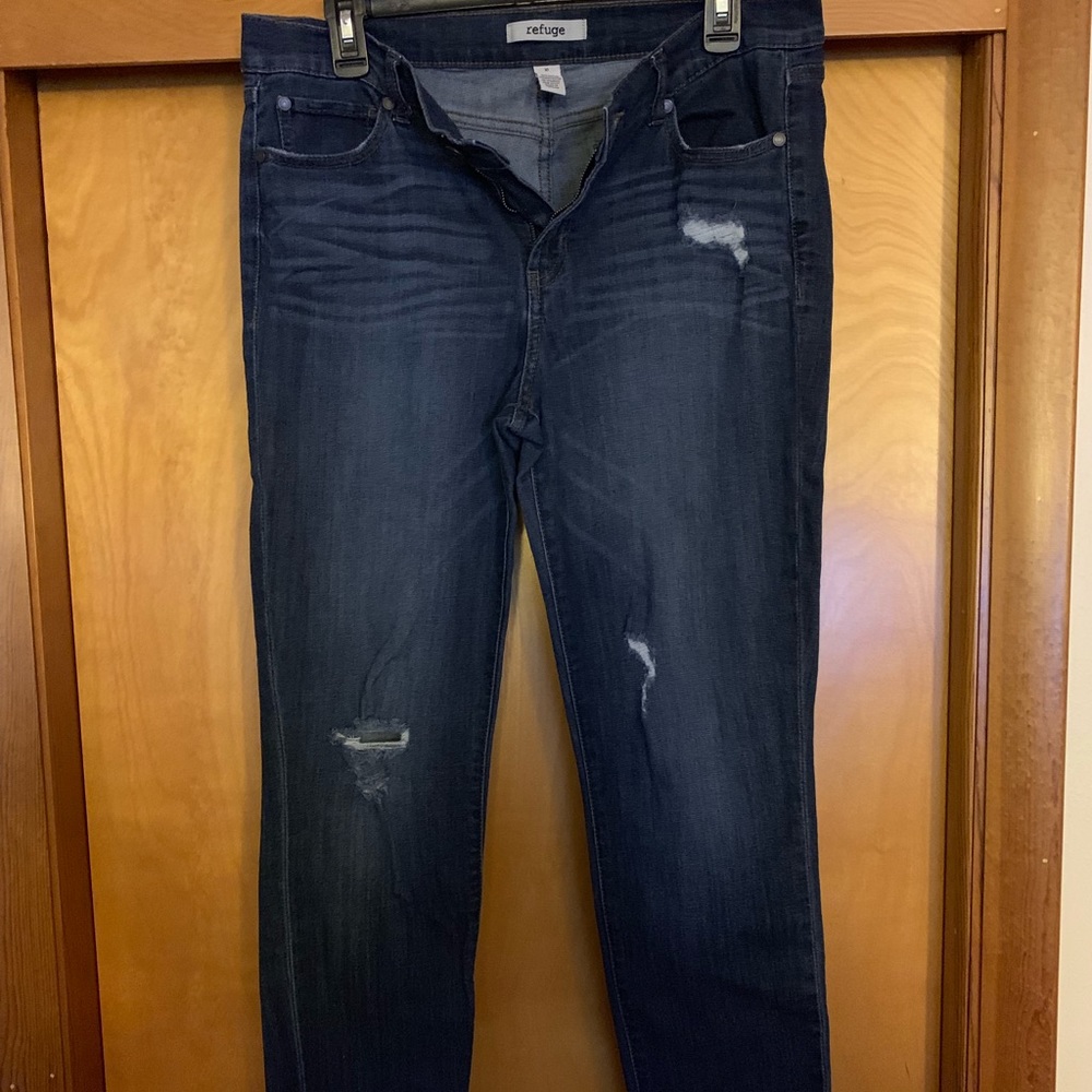 Dark blue jeans